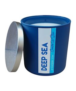 Deep Sea Cobalt Glass Candle